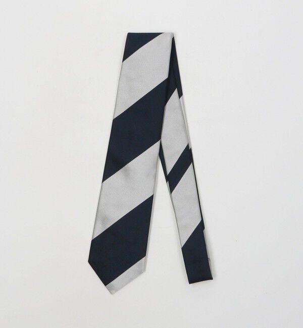 UNITED ARROWS green label relaxing「 ＜partitura＞8.0cm ストライプ1 ネクタイ」|ネクタイ・蝶ネクタイ|NAVY
