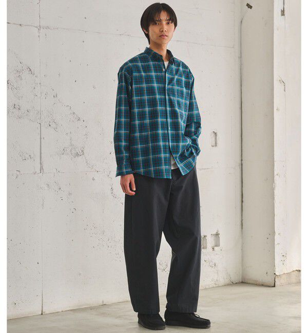 UNITED ARROWS green label relaxing「トーマスメイソン ビエラ チェック  ジャストルーズ レギュラーカラー 長袖 シャツ」|シャツ・ブラウス|