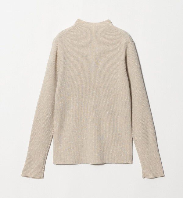 UNITED ARROWS green label relaxing「リブ ラメ ボトルネック ニット ウォッシャブル ナチュラル」|ニット・セーター|