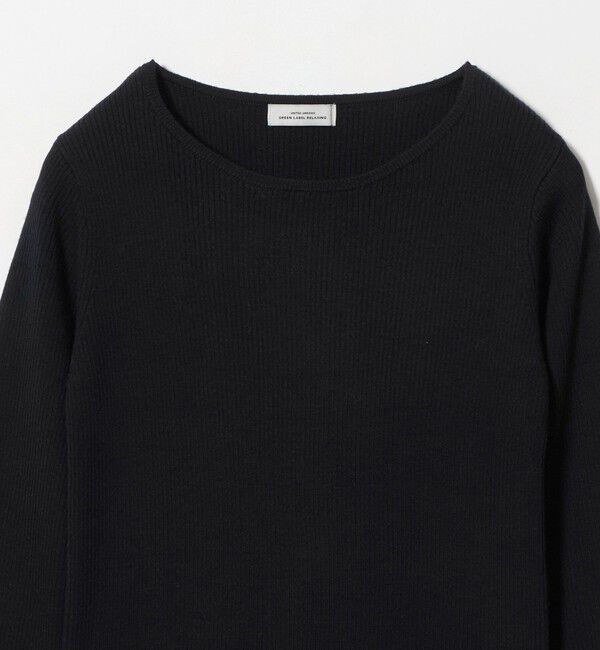UNITED ARROWS green label relaxing「ウール リブ ボートネック ニット プルオーバー ウォッシャブル」|ニット・セーター|