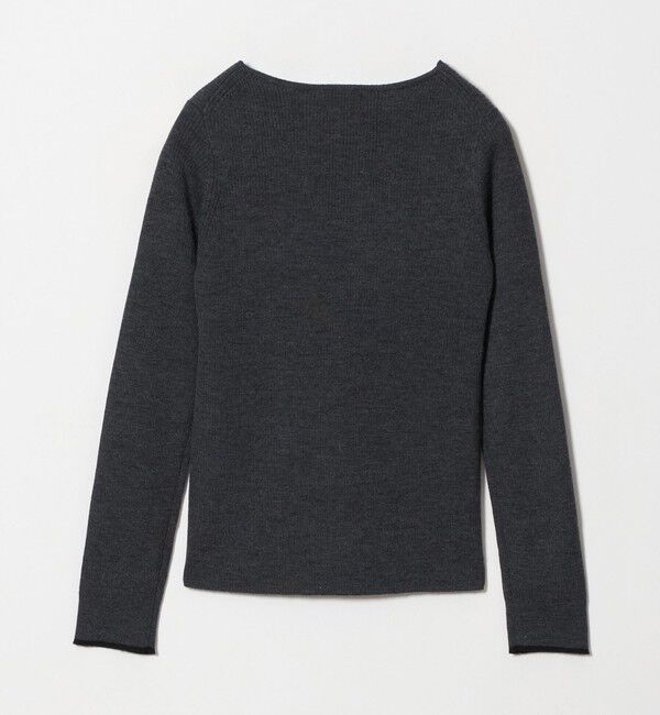 UNITED ARROWS green label relaxing「ウール リブ ボートネック ニット プルオーバー ウォッシャブル」|ニット・セーター|