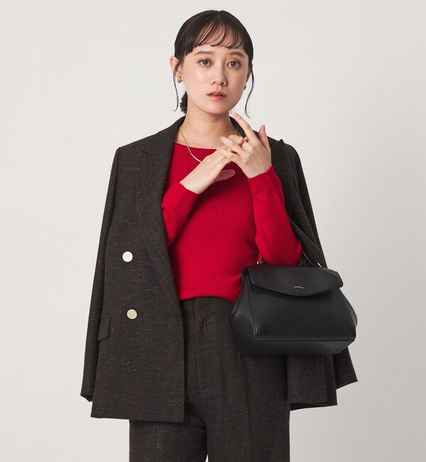 UNITED ARROWS green label relaxing「ウール リブ ボートネック ニット プルオーバー ウォッシャブル」|ニット・セーター|