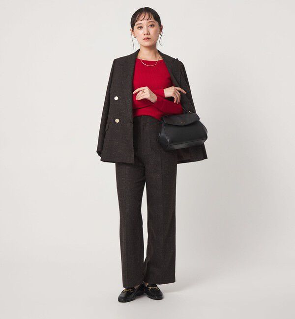 UNITED ARROWS green label relaxing「ウール リブ ボートネック ニット プルオーバー ウォッシャブル」|ニット・セーター|