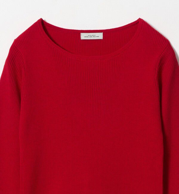 UNITED ARROWS green label relaxing「ウール リブ ボートネック ニット プルオーバー ウォッシャブル」|ニット・セーター|