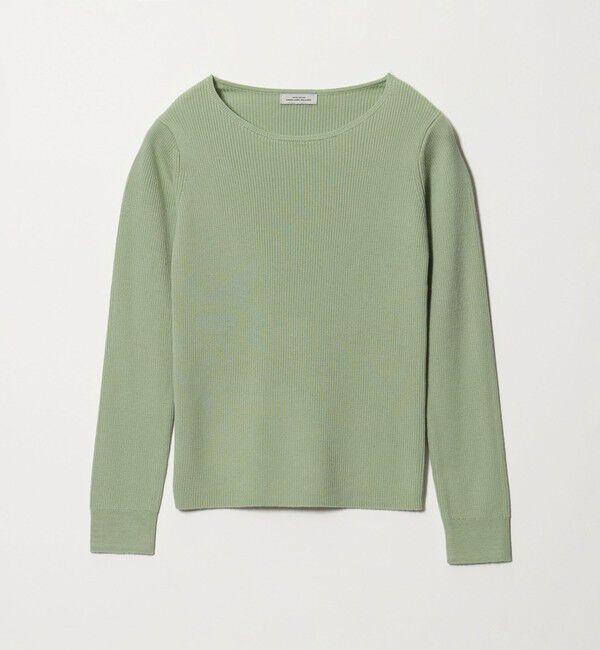 UNITED ARROWS green label relaxing「ウール リブ ボートネック ニット プルオーバー ウォッシャブル」|ニット・セーター|