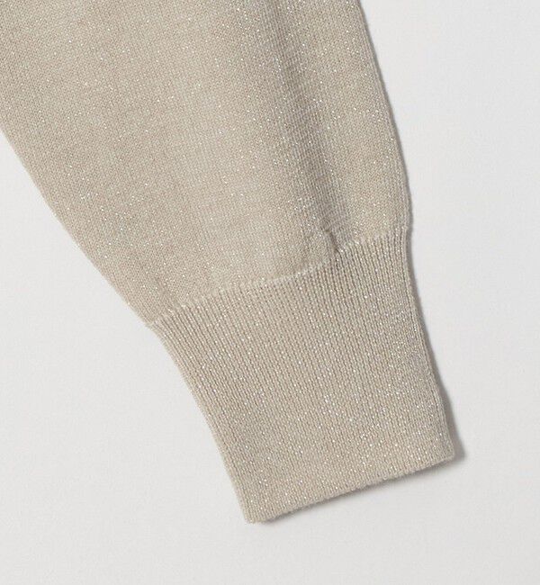 UNITED ARROWS green label relaxing「クルーネック ラメ カーディガン ウォッシャブル ナチュラル」|カーディガン|