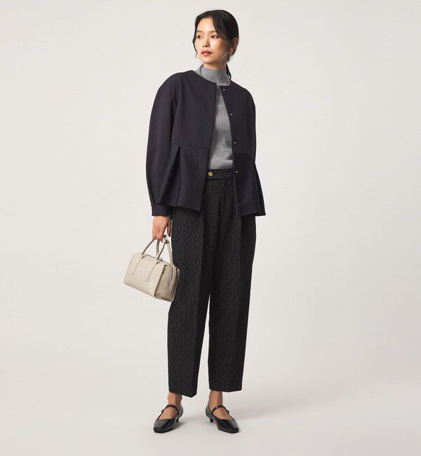 UNITED ARROWS green label relaxing「リブ ラメ ボトルネック ニット ウォッシャブル」|ニット・セーター|