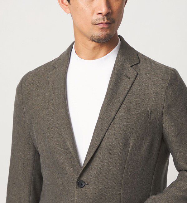 UNITED ARROWS green label relaxing「【WEB限定】JUST fit ヘリンボーン ナロー セットアップ ジャケット&パンツ」|スーツ|