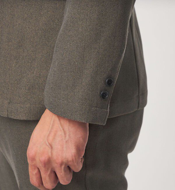 UNITED ARROWS green label relaxing「【WEB限定】JUST fit ヘリンボーン ナロー セットアップ ジャケット&パンツ」|スーツ|