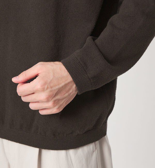UNITED ARROWS green label relaxing「ブークレ サドル ヘンリーネック 長袖 ニット」|ニット・セーター|