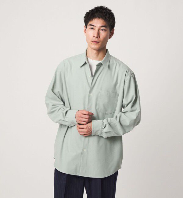UNITED ARROWS green label relaxing「フラノ ジャストルーズ 長袖 シャツ」|シャツ・ブラウス|