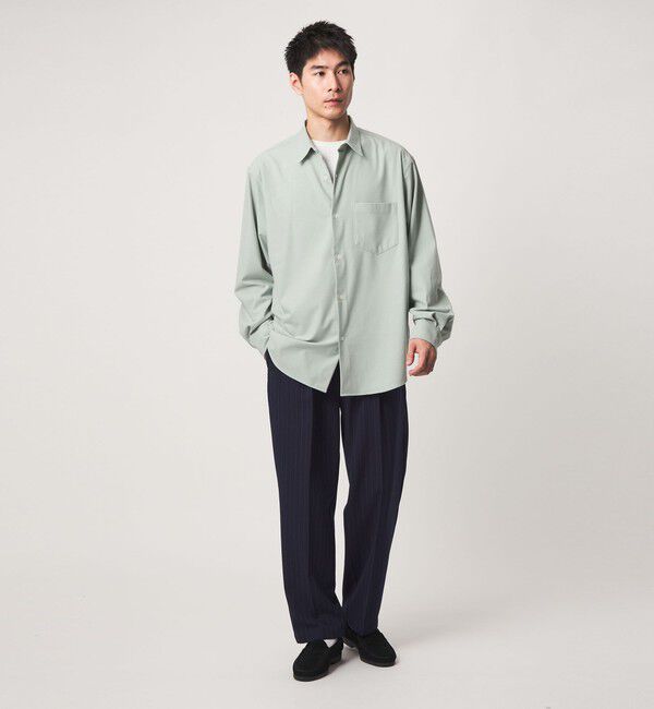 UNITED ARROWS green label relaxing「フラノ ジャストルーズ 長袖 シャツ」|シャツ・ブラウス|