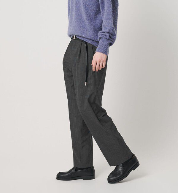 BEAUTY&YOUTH UNITED ARROWS「ストライプ バレル シルエット スラックス NO.9」|チノ|