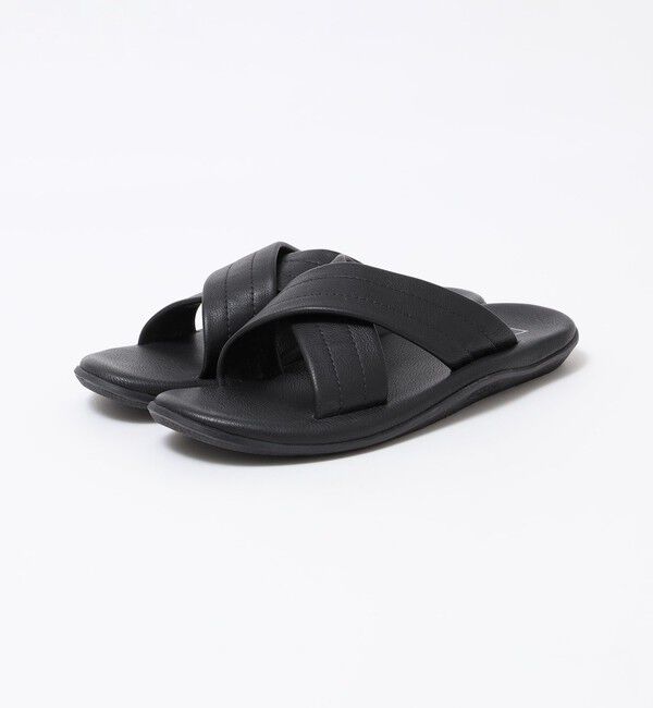 SHIPS「【SHIPS 別注】ISLANDSLIPPER: クロス レザー サンダル」|サンダル|