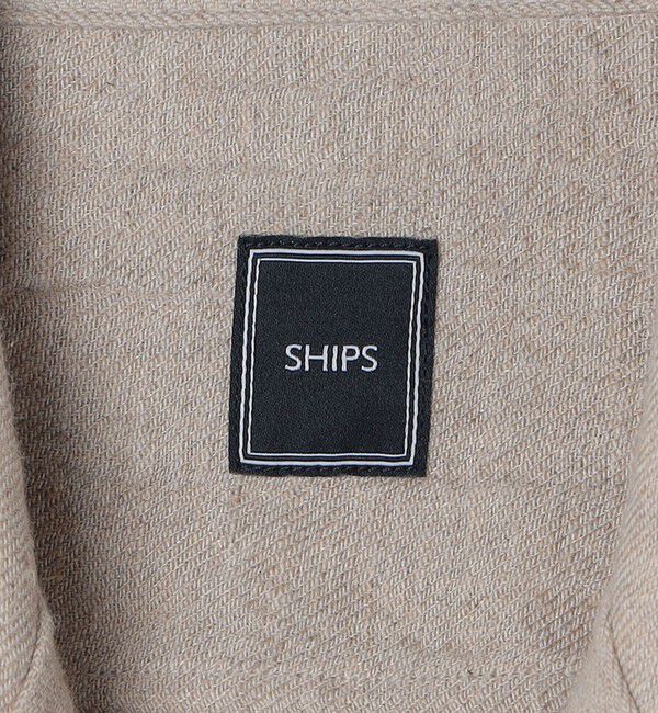 SHIPS「SHIPS: リネン ウール オーバーシャツ」|シャツ・ブラウス|