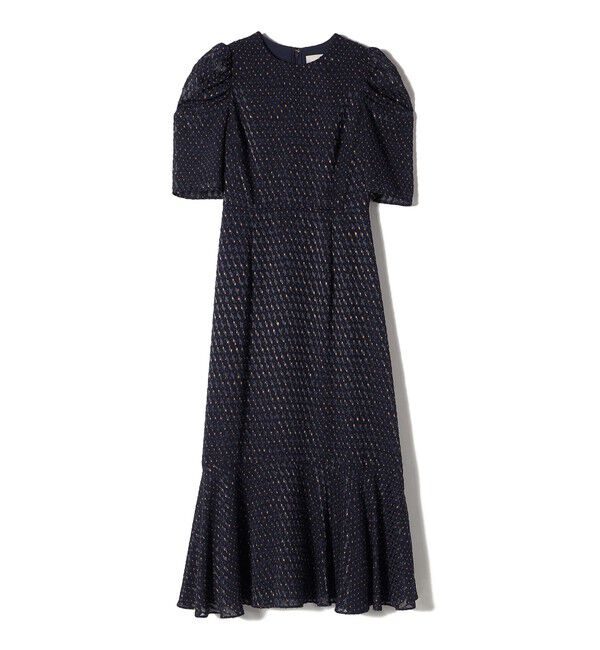 SHIPS for women「troisiemeCHACO:カット ジャカード ワンピース（セレモニー対応可）」|ワンピース|