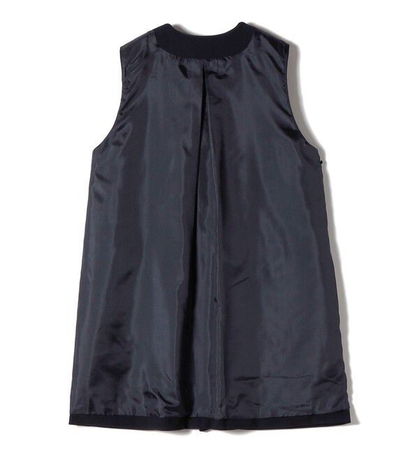 SHIPS for women「【SHIPS別注】kaene:〈洗濯機可能〉ダンボール フリル ロング ジレ（セレモニー対応可）」|ベスト・ジレ|