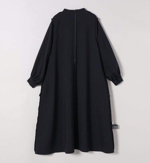 SHIPS any「〈洗濯機可能〉ダブルクロス フリル パフ スリーブ ワンピース［NAVY BLUE］」|ワンピース|