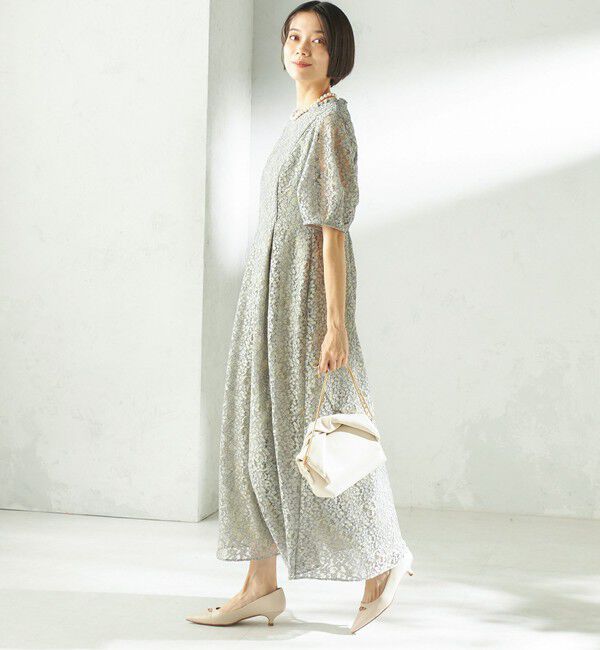 SHIPS for women「kaene:コード レース パフ スリーブ ワンピース」|ワンピース|
