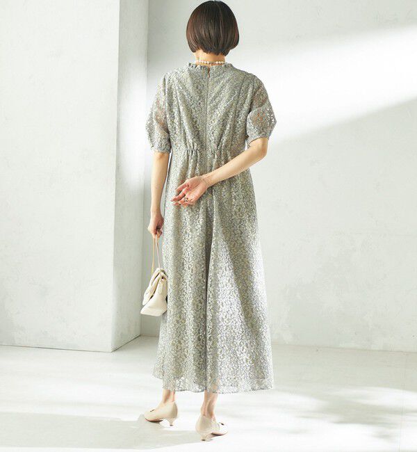 SHIPS for women「kaene:コード レース パフ スリーブ ワンピース」|ワンピース|