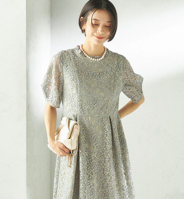 SHIPS for women「kaene:コード レース パフ スリーブ ワンピース」|ワンピース|