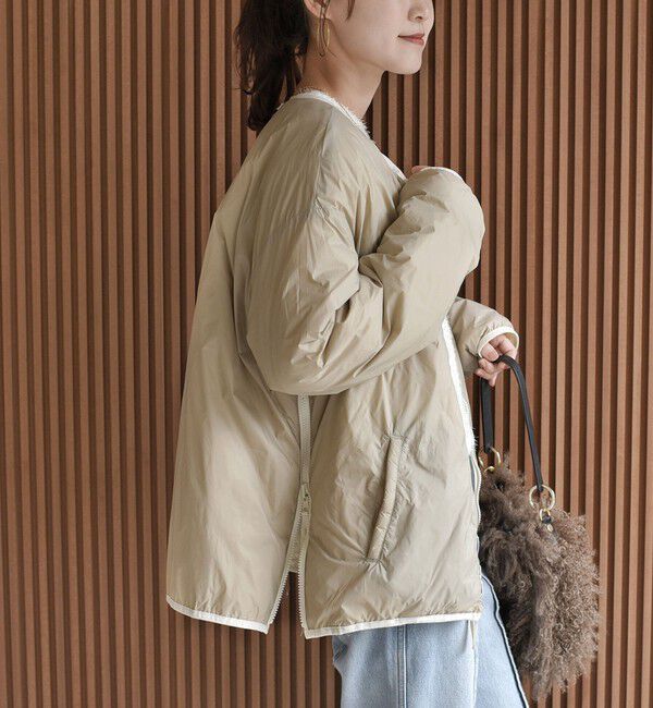 SHIPS for women「《一部予約》【SHIPS別注】TAION:〈手洗い可能〉リバーシブル マルチ WAY ダウン ジャケット」|ダウン|