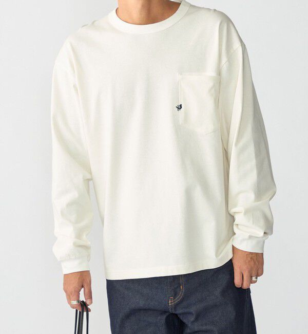 SHIPS「【WEB限定】〈汗染み防止加工〉ポケット ロングスリーブ Tシャツ」|Tシャツ・カットソー|