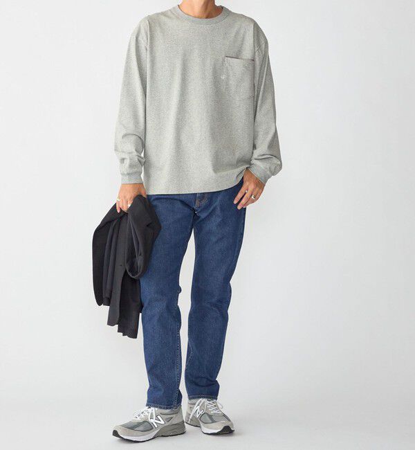 SHIPS「【WEB限定】〈汗染み防止加工〉ポケット ロングスリーブ Tシャツ」|Tシャツ・カットソー|