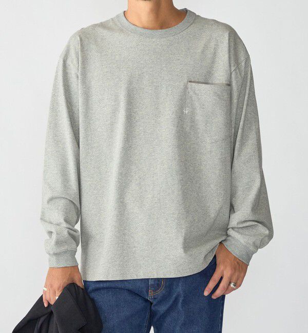SHIPS「【WEB限定】〈汗染み防止加工〉ポケット ロングスリーブ Tシャツ」|Tシャツ・カットソー|