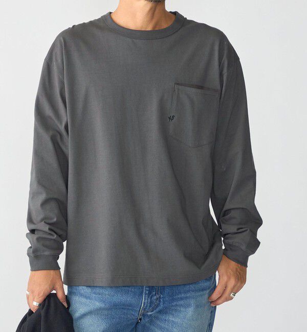 SHIPS「【WEB限定】〈汗染み防止加工〉ポケット ロングスリーブ Tシャツ」|Tシャツ・カットソー|