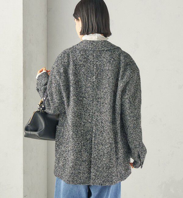 SHIPS for women「《予約》ヘリンボーン ブークレ ジャケット コート」|その他|