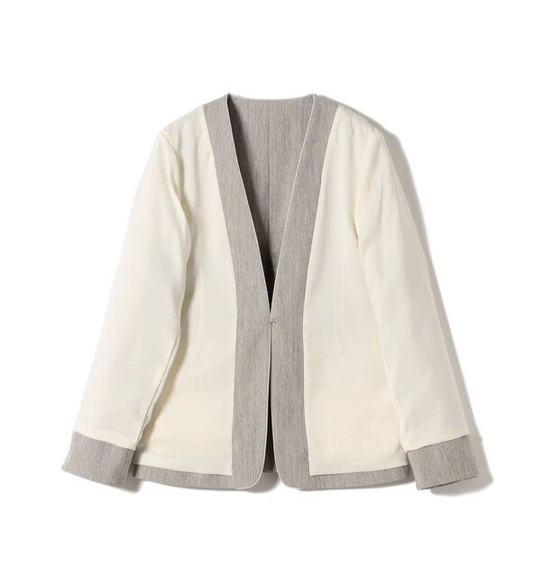 SHIPS for women「〈洗濯機可能〉FUNCTION ツイル ジャケット 26AW」|ノーカラージャケット|