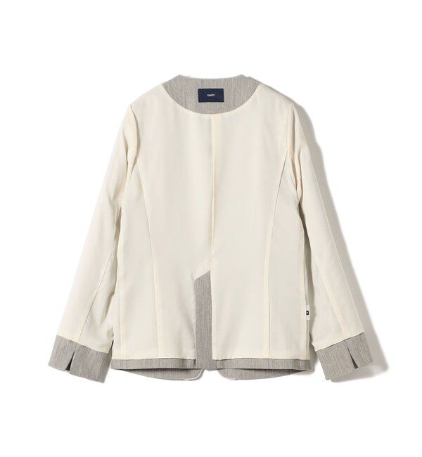 SHIPS for women「〈洗濯機可能〉FUNCTION ツイル ジャケット 26AW」|ノーカラージャケット|