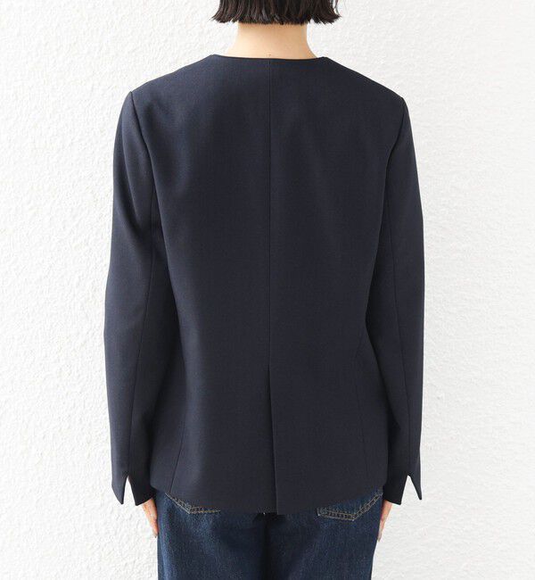 SHIPS for women「〈洗濯機可能〉FUNCTION ツイル ジャケット 26AW」|ノーカラージャケット|