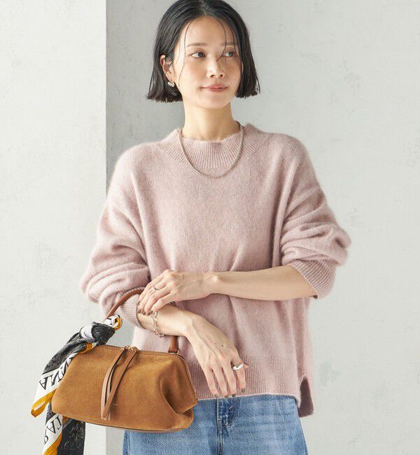 SHIPS for women「《予約》〈手洗い可能〉フォックス ラメ ハイネック ニット」|ニット・セーター|