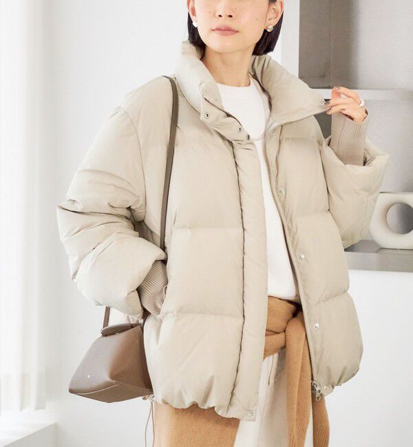 SHIPS for women「《予約》LIMONTA 河田 ダウン ショート ジャケット」|ダウン|ベージュ
