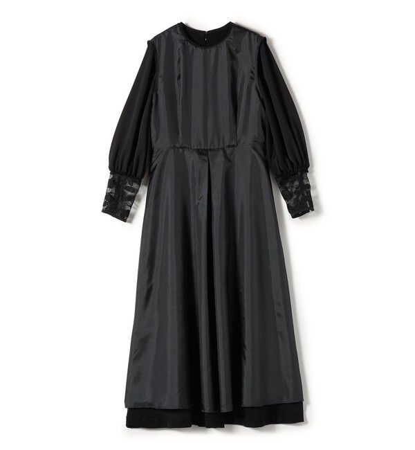 SHIPS for women「【SHIPS別注】kaene:〈洗濯機可能〉袖 レース フロント タック ワンピース（セレモニー対応可）」|ワンピース|