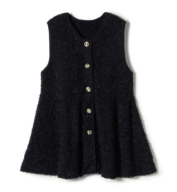 SHIPS for women「【SHIPS別注】TORRAZZO DONNA:〈手洗い可能〉ペプラム ニット ジレ」|ベスト・ジレ|