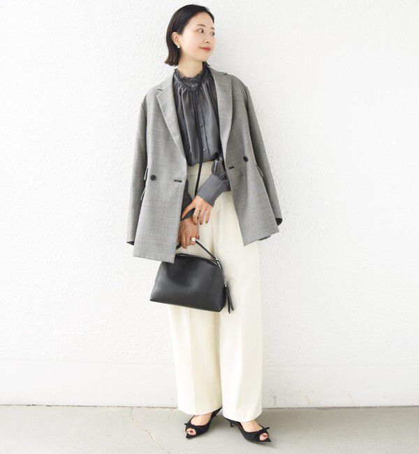 SHIPS for women「【SHIPS別注】troisiemeCHACO:〈手洗い可能〉レース リボン ブラウス（セレモニー対応可）」|シャツ・ブラウス|