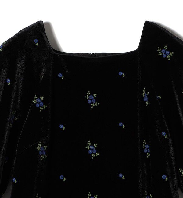 SHIPS for women「【SHIPS別注】troisiemeCHACO: ポリエステル ベロア ワンピース」|ワンピース|