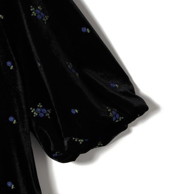 SHIPS for women「【SHIPS別注】troisiemeCHACO: ポリエステル ベロア ワンピース」|ワンピース|