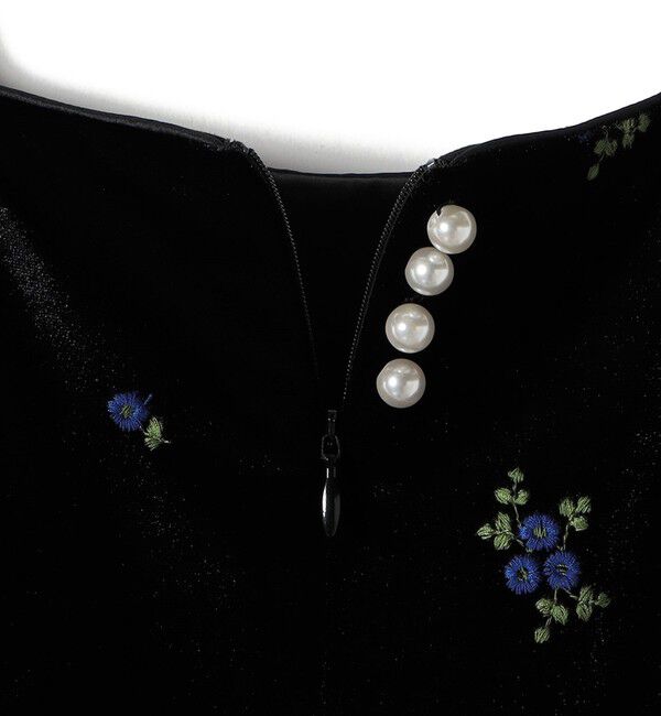 SHIPS for women「【SHIPS別注】troisiemeCHACO: ポリエステル ベロア ワンピース」|ワンピース|