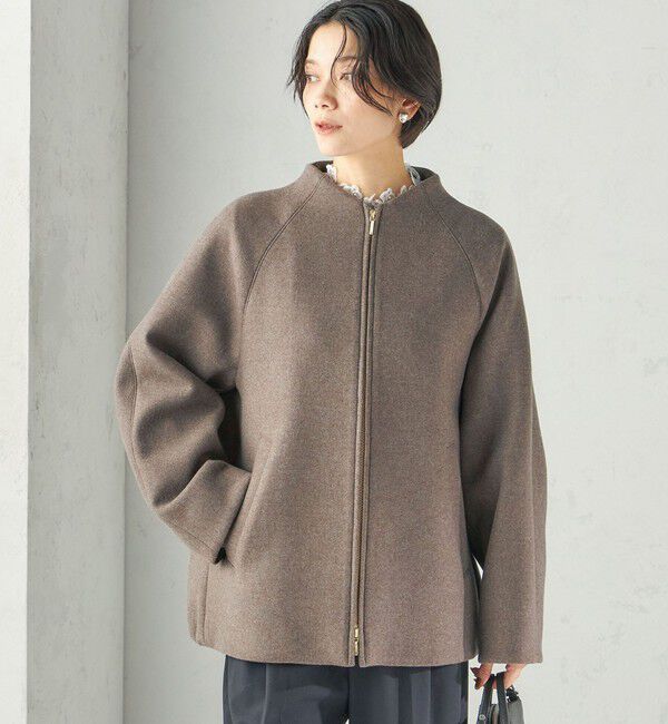 SHIPS for women「《予約》ウール シルク ボトルネック コクーン コート」|その他|