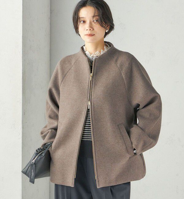 SHIPS for women「《予約》ウール シルク ボトルネック コクーン コート」|その他|