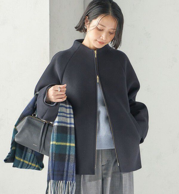 SHIPS for women「《予約》ウール シルク ボトルネック コクーン コート」|その他|
