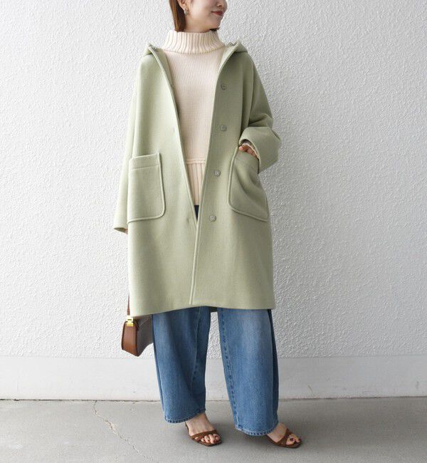 SHIPS any「《予約》PURE WOOL ロング フーディー コート」|その他|