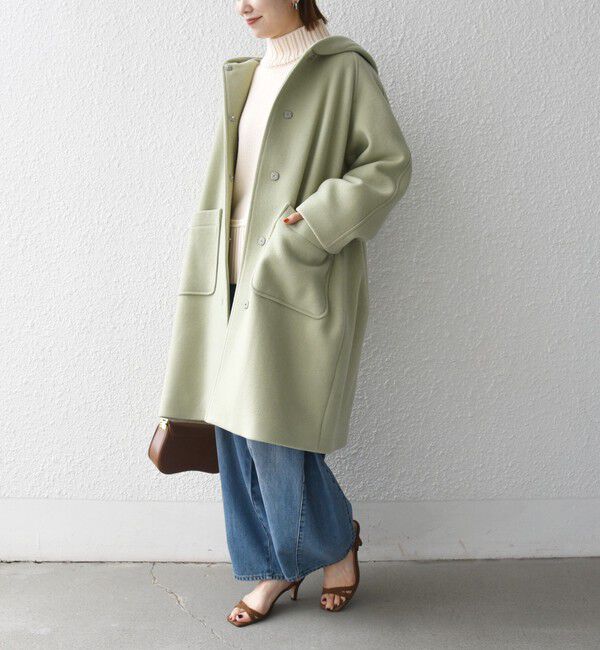 SHIPS any「《予約》PURE WOOL ロング フーディー コート」|その他|