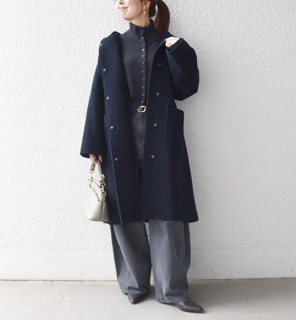 SHIPS any「《予約》PURE WOOL ロング フーディー コート」|その他|
