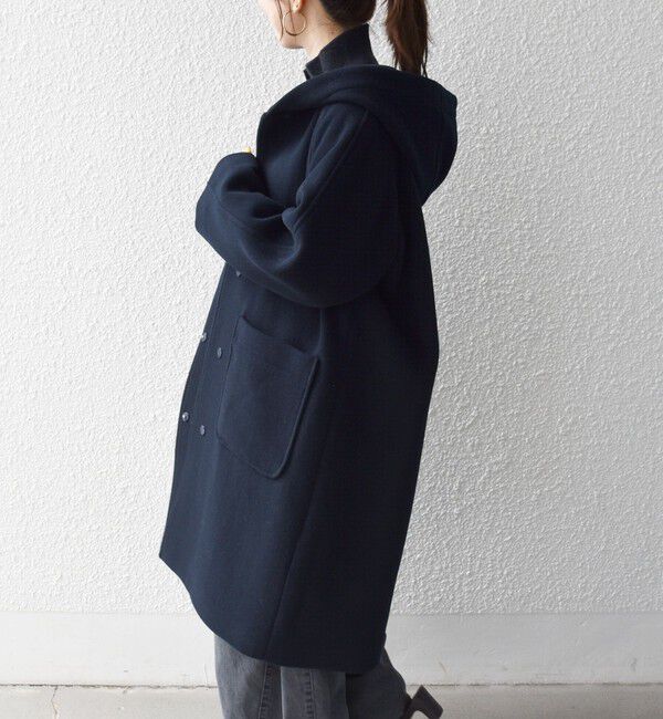 SHIPS any「《予約》PURE WOOL ロング フーディー コート」|その他|