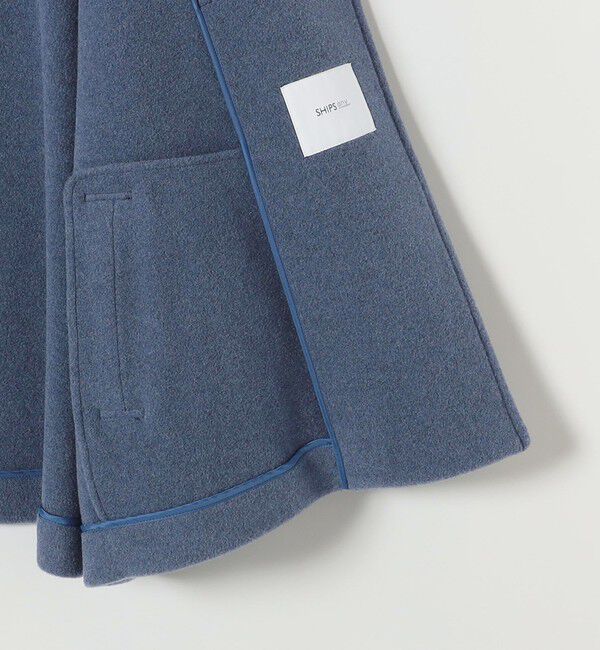 SHIPS any「《予約》カシミヤ ミックス スタンドカラー ショート ダッフル コート」|ダッフルコート|